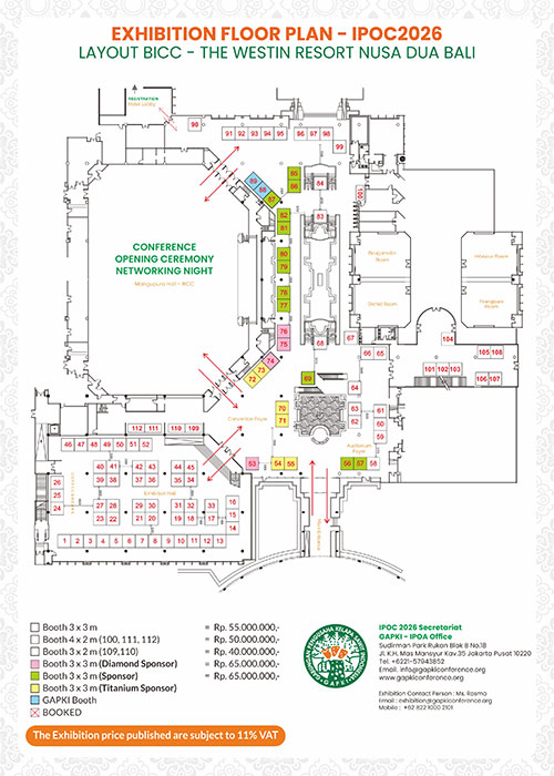 Exhibition Floor Plan IPOC 2026