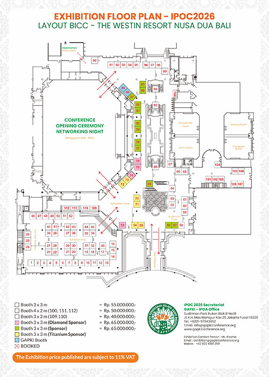 Exhibition Floor Plan IPOC 2026